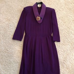 St. John Knit-Evening Purple Dress